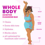 Lume Acidified Body Cleansing Bar - 24 Hour Odor Control - Removes Odor Better than Soap